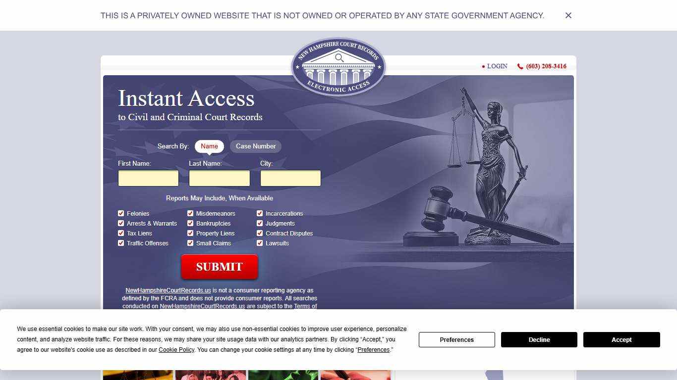 New Hampshire Court Records | NewHampshireCourtRecords.us